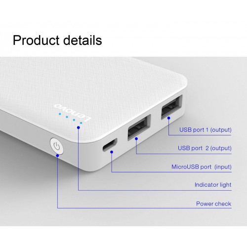 Lenovo 10000mAh Power Bank